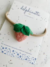 Load image into Gallery viewer, Pink Strawberry Baby Headband