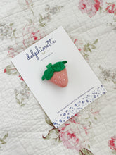 Load image into Gallery viewer, Pink Strawberry Hair Clip
