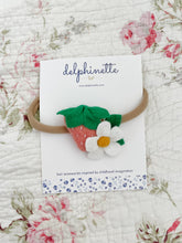 Load image into Gallery viewer, Pink Strawberry and Daisy Baby Headband