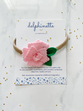 Load image into Gallery viewer, Pink Carnation Headband l January Birth Month Flower