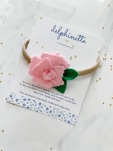 Load image into Gallery viewer, Pink Carnation Headband l January Birth Month Flower