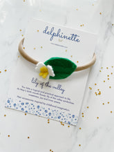 Load image into Gallery viewer, Lily of the Valley Headband l May Birth Month Flower