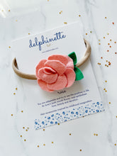 Load image into Gallery viewer, Rose Headband l June Birth Month Flower