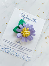 Load image into Gallery viewer, Aster Hair Clip l September Birth Month Flower