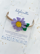 Load image into Gallery viewer, Aster Headband l September Birth Month Flower