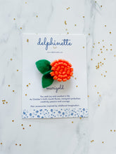 Load image into Gallery viewer, Marigold Hair Tie l October Birth Month Flower