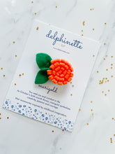 Load image into Gallery viewer, Marigold Hair Tie l October Birth Month Flower