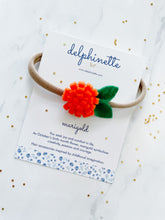 Load image into Gallery viewer, Marigold Headband l October Birth Month Flower