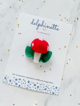 Load image into Gallery viewer, Red Toadstool Mushroom Hair Clip
