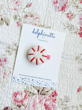 Load image into Gallery viewer, Peppermint Candy Hair Clip
