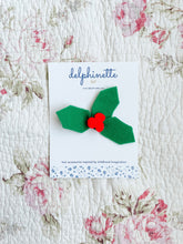 Load image into Gallery viewer, Christmas Holly Hair Tie
