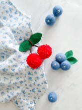 Load image into Gallery viewer, Cherry Pom Pom Hair Clip