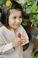 Load image into Gallery viewer, Yellow Pom Pom Flower Hair Tie