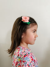 Load image into Gallery viewer, Rose Hair Clip l June Birth Month Flower