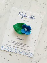 Load image into Gallery viewer, Larkspur Hair Clip l July Birth Month Flower