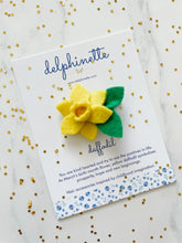 Load image into Gallery viewer, Daffodil Hair Clip l March Birth Month Flower