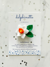 Load image into Gallery viewer, Narcissus Hair Clip l December Birth Month Flower