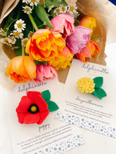 Load image into Gallery viewer, Yellow Chrysanthemum Hair Clip l November Birth Month Flower