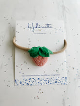 Load image into Gallery viewer, Pink Strawberry Baby Headband
