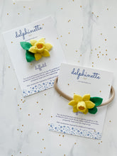 Load image into Gallery viewer, Daffodil Headband l March Birth Month Flower
