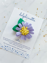 Load image into Gallery viewer, Aster Hair Clip l September Birth Month Flower
