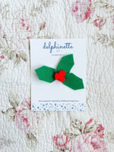 Load image into Gallery viewer, Christmas Holly Hair Clip
