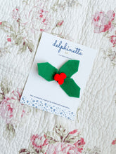 Load image into Gallery viewer, Christmas Holly Hair Tie
