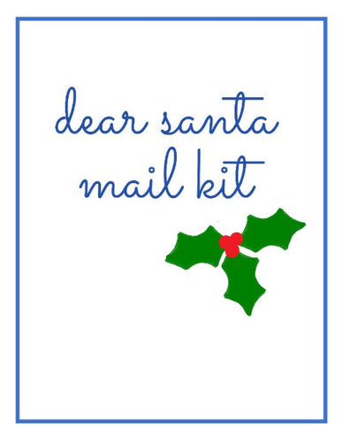 delphinette dear santa mail kit - FREE santa christmas mail template
