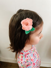 Load image into Gallery viewer, Rose Hair Clip l June Birth Month Flower
