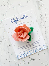 Load image into Gallery viewer, Rose Hair Clip l June Birth Month Flower
