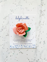 Load image into Gallery viewer, Rose Hair Tie l June Birth Month Flower

